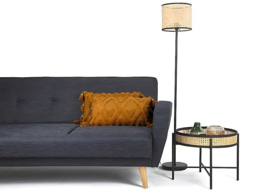 Set Van 2 Kussens Met Pompons Aspen - Getuft Katoen - 30 X 50 Cm - Bronze