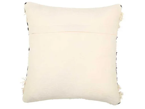 Set Van 2 Kussens Van Katoen Met Franjes Karius - 40 X 40 Cm - Geel En Beige