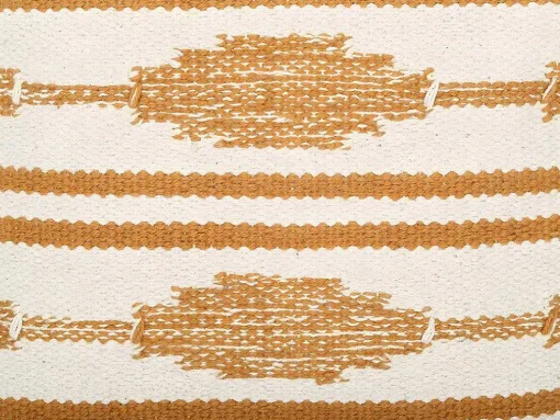 Set Van 2 Kussens Van Katoen Met Franjes Karius - 40 X 40 Cm - Geel En Beige