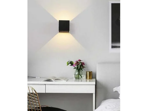 Set Van 2 Ledlampen In Aluminium - H10 Cm - Zwart - Paisley