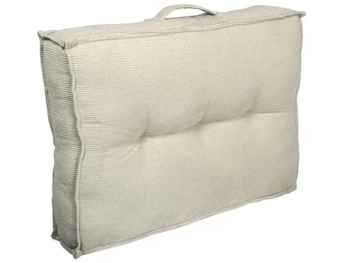 Set Van 2 Palletkussens Van Ribfluweel - L60 X D40 Cm - Beige - Baila
