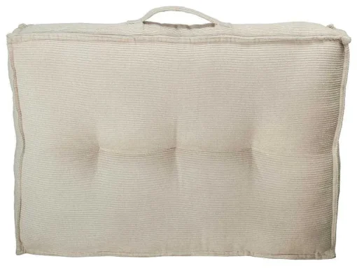 Set Van 2 Palletkussens Van Ribfluweel - L60 X D40 Cm - Beige - Baila