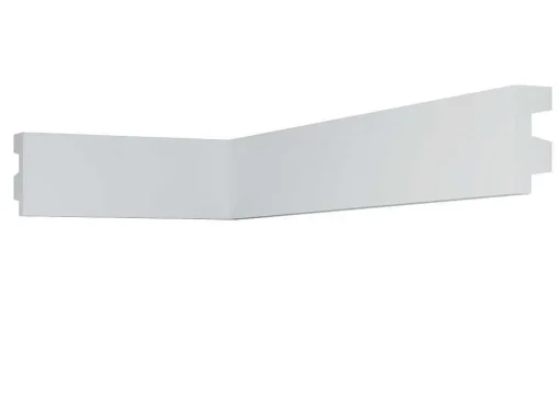 Set Van 3 Plinten Van Polystyreen L290 X H5 Cm Wit - Ardeo