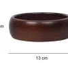 Set Van 4 Schaaltjes - D13 X H4 Cm - Mangohout - Naturel - Valisa