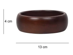 Set Van 4 Schaaltjes - D13 X H4 Cm - Mangohout - Naturel - Valisa