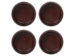 Set Van 4 Schaaltjes - D13 X H4 Cm - Mangohout - Naturel - Valisa