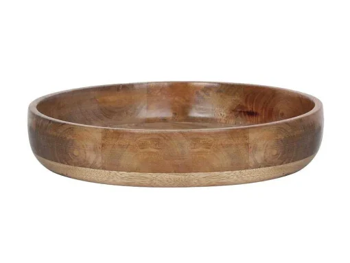 Set Van 3 Schaaltjes Van Mangohout - D17, 15 Et 12 Cm - Naturel - Valisa