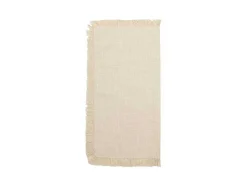 Set Van 4 Servetten Met Franje - Katoen - 45 X 45 Cm - Beige - Pola