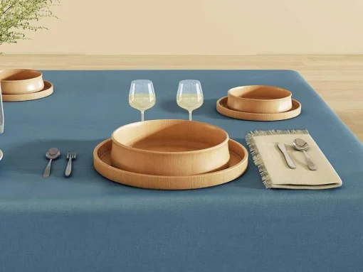 Set Van 4 Servetten Met Franje - Katoen - 45 X 45 Cm - Beige - Pola
