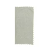 Set Van 4 Servetten Van Katoen - 45 X 45 Cm - Groen - Beige Rand - Loania