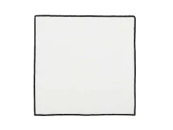 Set Van 4 Servetten Van Katoen En Linnen - 45 X 45 Cm - Gebroken Wit - Borina