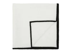 Set Van 4 Servetten Van Katoen En Linnen - 45 X 45 Cm - Gebroken Wit - Borina