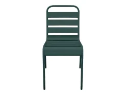 Set Van 2 Stapelbare Metalen Tuinstoelen - Dennengroen - Mirmande Van Mylia