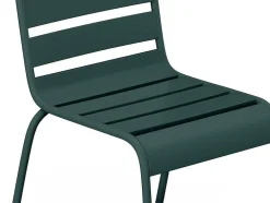 Set Van 2 Stapelbare Metalen Tuinstoelen - Dennengroen - Mirmande Van Mylia