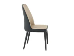 Set Van 2 Stoelen In Kunstleer En Metaal - Beige En Antraciet - Mildura