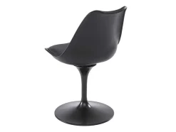 Set Van 2 Stoelen In Polypropeen, Kunstleer En Metaal - Zwart - Xafy