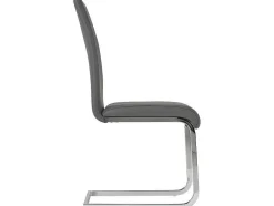 Set Van 4 Stoelen Lirica - Grijs Kunstleer