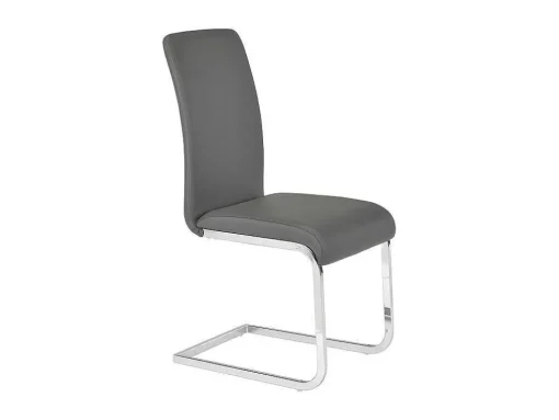 Set Van 4 Stoelen Lirica - Grijs Kunstleer
