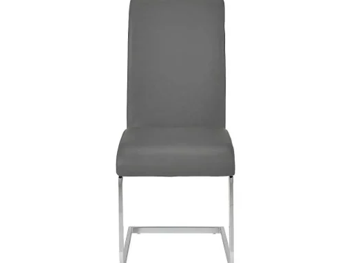 Set Van 4 Stoelen Lirica - Grijs Kunstleer