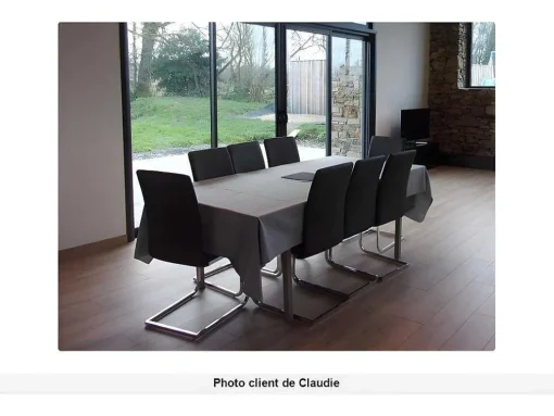 Set Van 4 Stoelen Lirica - Grijs Kunstleer