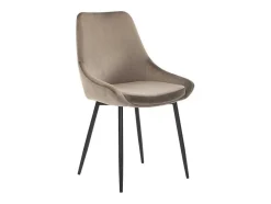 Set Van 2 Stoelen Masurie - Fluweel - Taupe