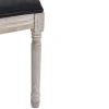 Set Van 2 Stoelen Van Stof En Heveahout - Zwart - Amboisette