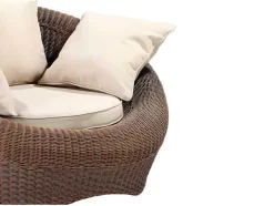 Set Van 2 Tuinstoelen Van Karamelkleurig Gevlochten Hars - Whiteheaven