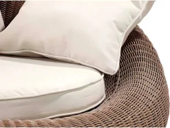 Set Van 2 Tuinstoelen Van Karamelkleurig Gevlochten Hars - Whiteheaven