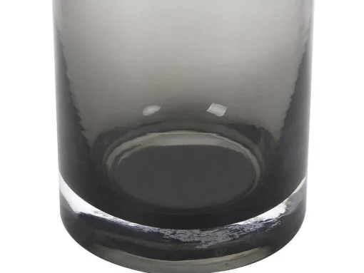 Set Van 2 Vazen Van Getint Glas - D25 X H30 Cm - Glas - Gerookt Grijs - Valoit