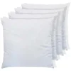 Set Van 4 Zachte Hoofdkussens 60 X 60 Cm - 400 Gr - Wit - Torivia