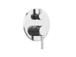 Set Van Inbouwdouche Met Mechanische Mengkraan - Geborsteld Nikkelkleurig - Tamise