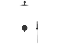 Set Van Inbouwdouche Met Mechanische Mengkraan - Mat Zwart - Tamise