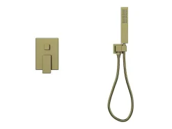 Set Van Inbouwdouche Met Mechanische Mengkraan - Goud Met Satijnafwerking - Tocantis