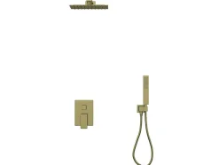 Set Van Inbouwdouche Met Mechanische Mengkraan - Goud Met Satijnafwerking - Tocantis
