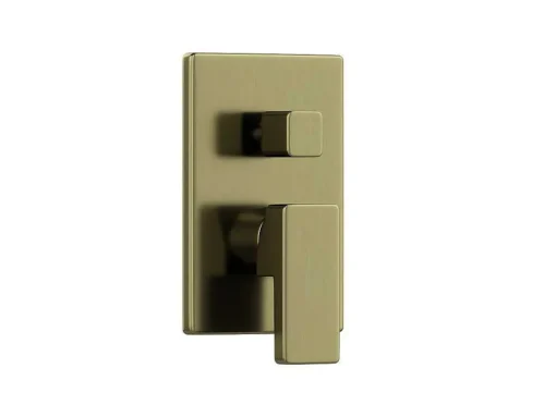 Set Van Inbouwdouche Met Mechanische Mengkraan - Goud Met Satijnafwerking - Tocantis