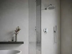 Set Van Inbouwdouche Met Mechanische Mengkraan - Geborsteld Nikkelkleurig - Tamise