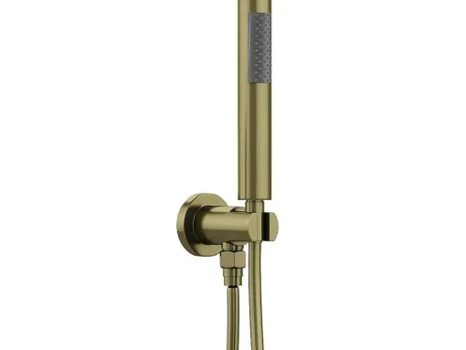 Set Van Inbouwdouche Met Mechanische Mengkraan - Goud Met Geborstelde Afwerking - Tamise