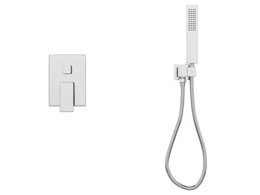 Set Van Inbouwdouche Met Mechanische Mengkraan - Geborsteld Nikkelkleurig - Tocantis