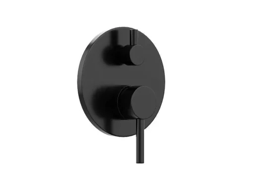 Set Van Inbouwdouche Met Mechanische Mengkraan - Mat Zwart - Tamise