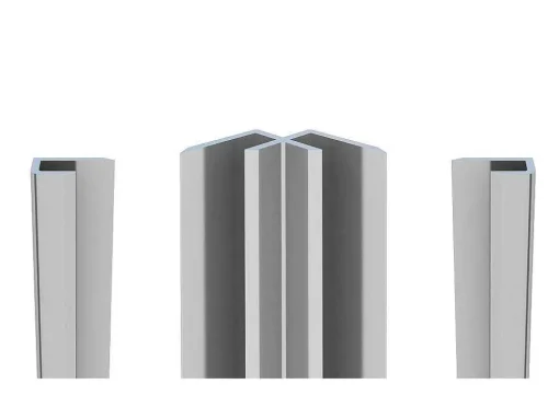 Set Van Twee Douchewandpanelen Inclusief Profielen - 2X L90Cm X H210 Cm