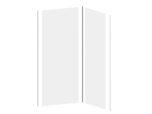 Set Van Twee Douchewandpanelen Inclusief Profielen - 2X L90Cm X H210 Cm