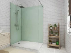 Set Van Twee Douchewandpanelen Inclusief Profielen - L90Cm X L120Cm X H210 Cm