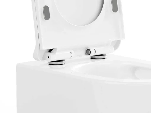 Set Voor Glanzend Witte Hang-Wc Met Voorwandsysteem En Bedieningsplaat - Javoine