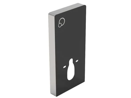 Set Voor Hang-Wc Met Decoratief Voorwandsysteem - Glanzend Zwart - Javoine