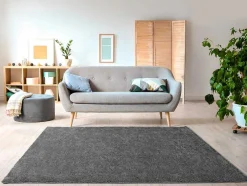 Shaggy Hoogpolig Tapijt - 200 X 300 Cm - Antraciet - Milinio