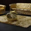 Shaggy Tapijt Glitter - 160 X 230 Cm - Goudkleurig
