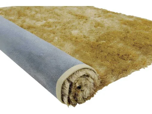 Shaggy Tapijt Glitter - 160 X 230 Cm - Goudkleurig
