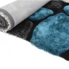 Shaggy Tapijt Pietra Turquoise En Grijs - Polyester - 140 X 200 Cm