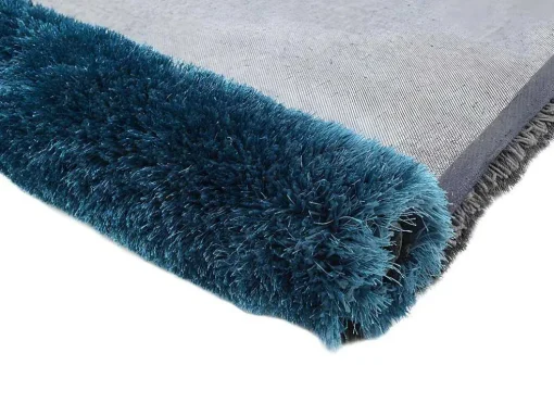 Shaggy Tapijt Pietra Turquoise En Grijs - Polyester - 120 X 170 Cm
