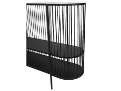 Sidetable Alexia - Metaal - 2 Planken - Zwart